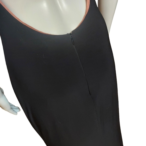 Betsy & Adam Beaded High Neck Tank Prom Dress With Side Slit - Picture 9 of 16